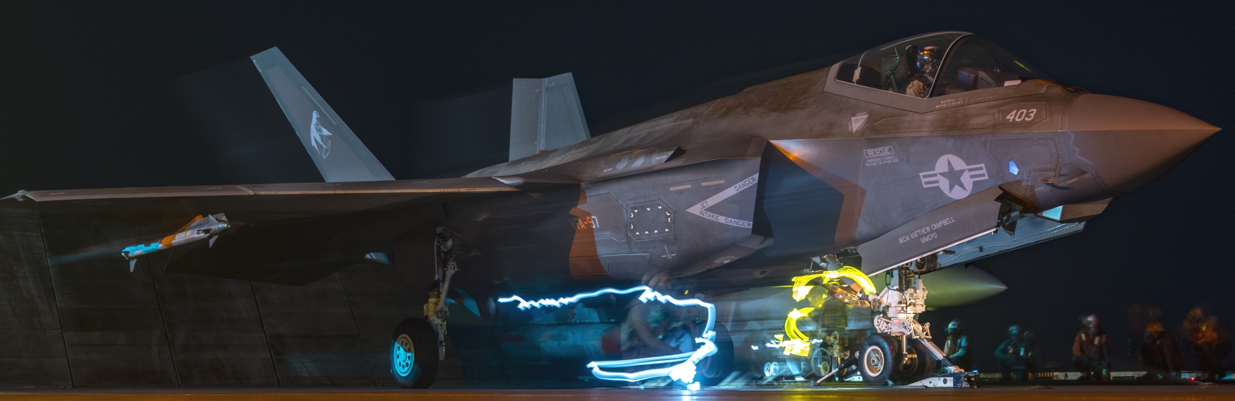 vfa-97 warhawks strike fighter squadron f-35c lightning ii cvw-2 cvn-70 uss carl vinson 84