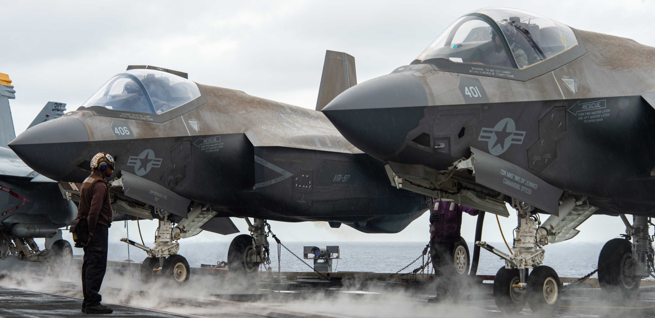 vfa-97 warhawks strike fighter squadron f-35c lightning ii cvw-2 cvn-70 uss carl vinson july 2025