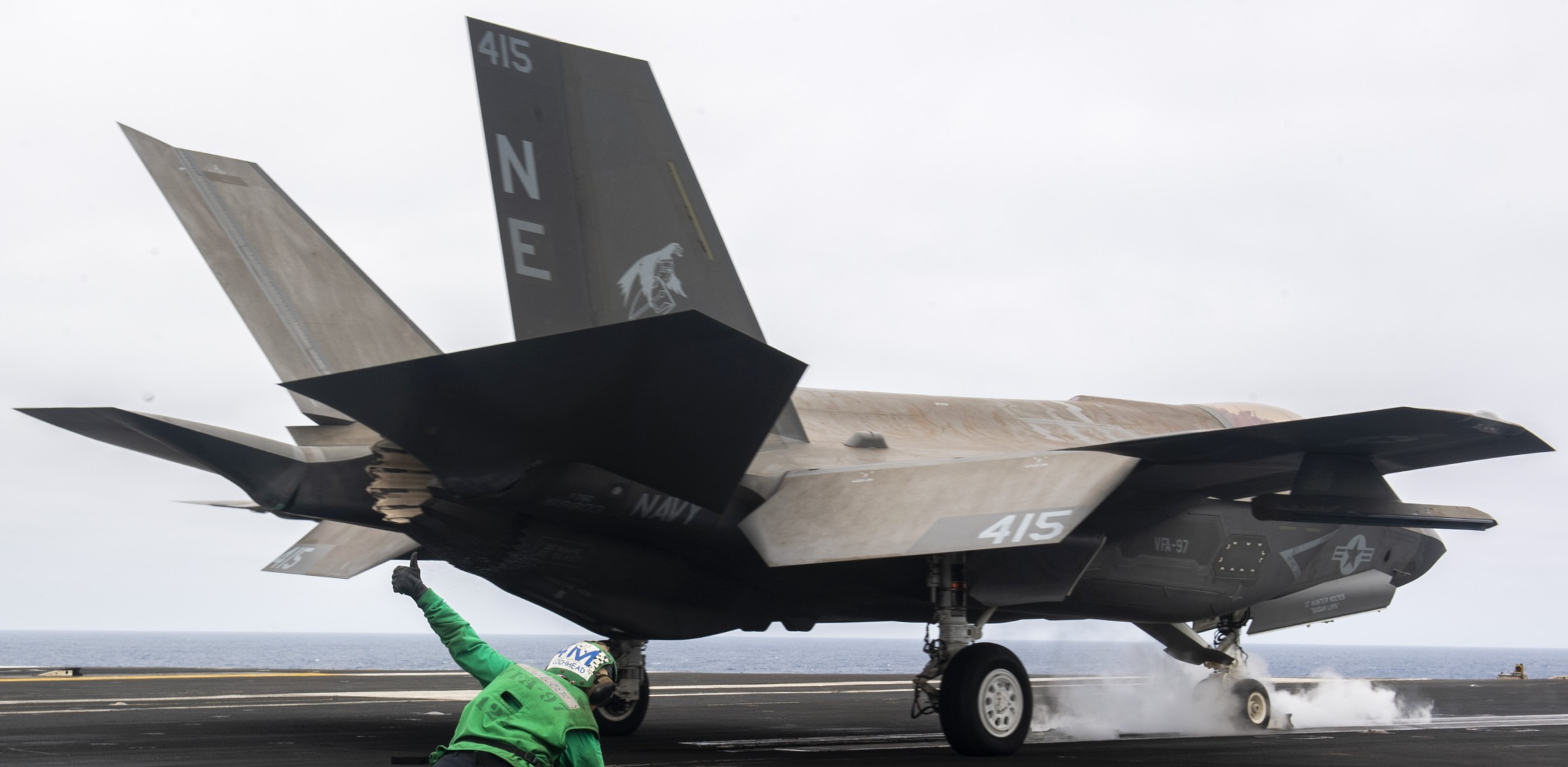 vfa-97 warhawks strike fighter squadron f-35c lightning ii cvw-2 cvn-70 uss carl vinson august 2025