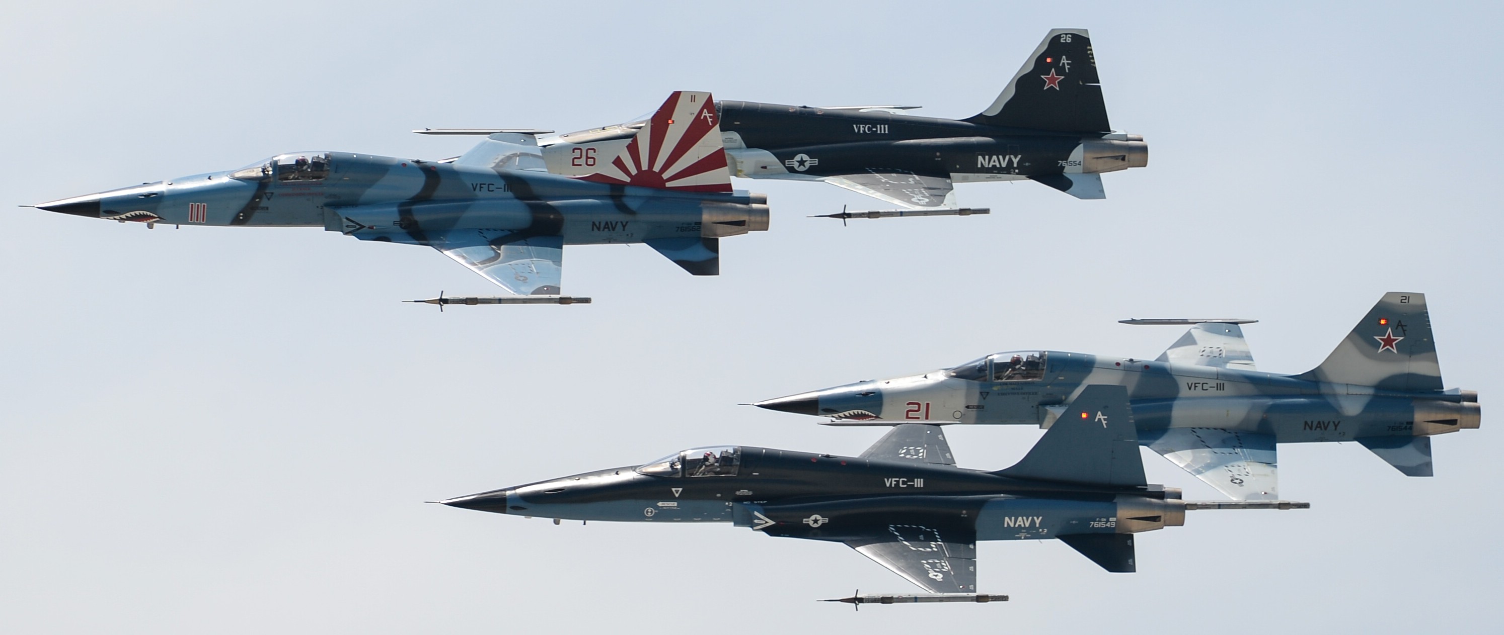 vfc-111 sun downers fighter squadron composite us navy f-5n tiger ii adversary 25