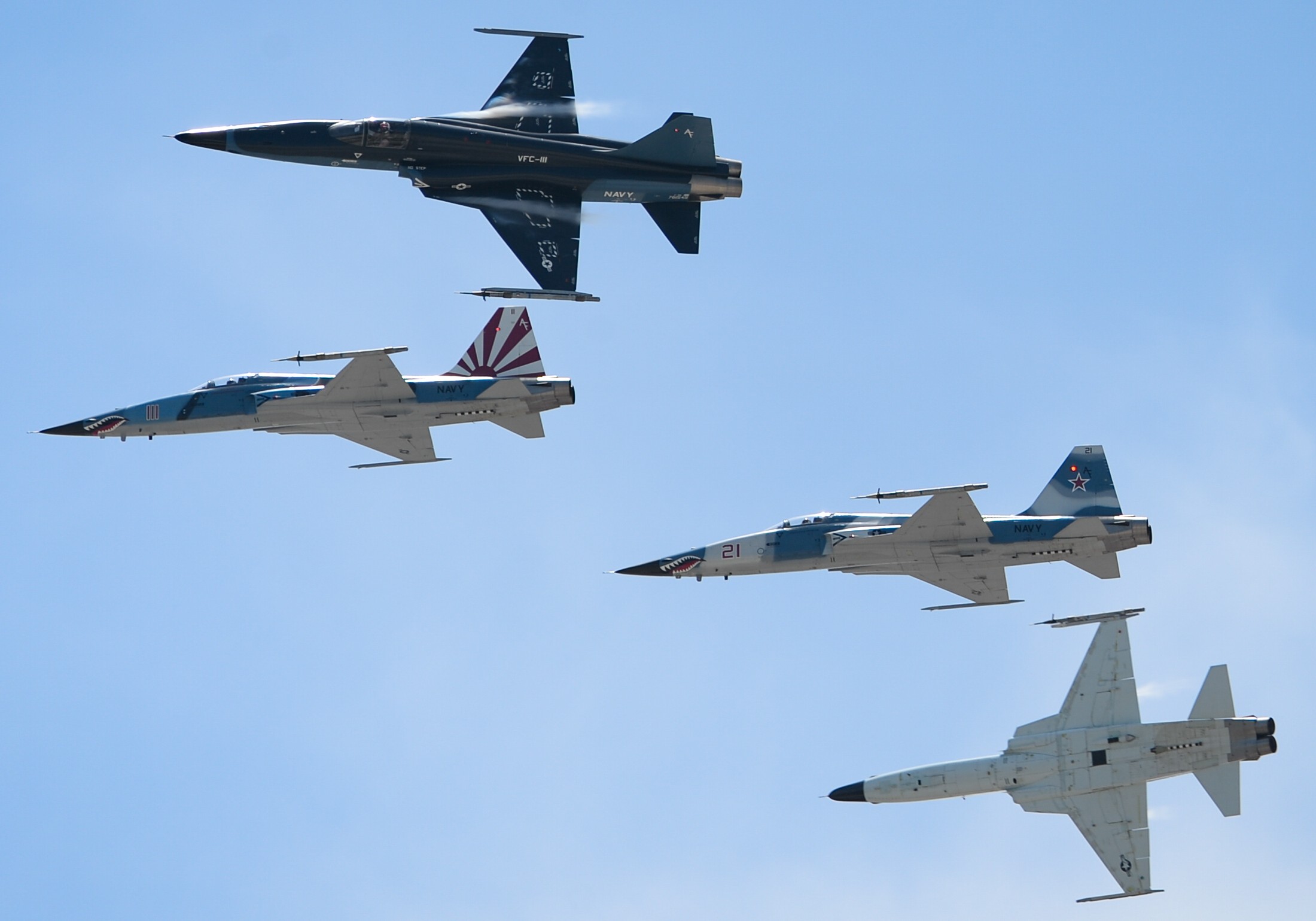 vfc-111 sun downers fighter squadron composite us navy f-5n tiger ii adversary 26