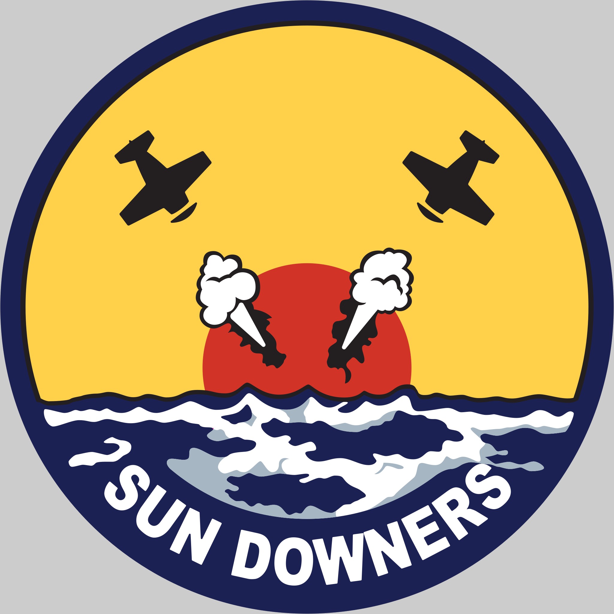 vfc-111 sun downers insignia crest patch fighter squadron composite us navy f-5n tiger ii adversary 02x