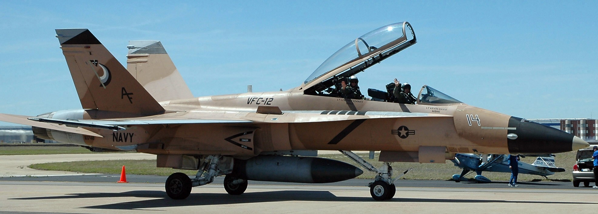 vfc-12 fighting omars fighter squadron composite us navy f/a-18b hornet adversary nas jrb fort worth texas 11