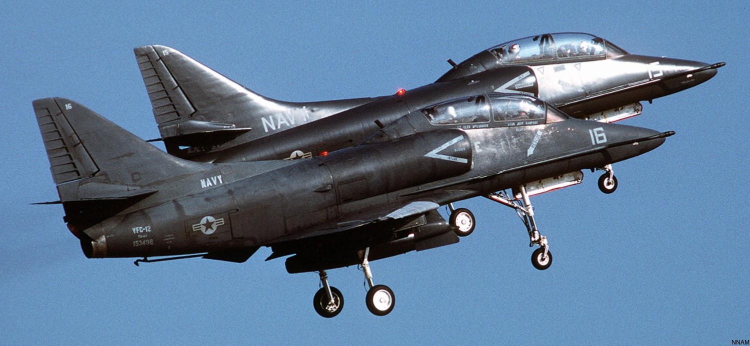 vfc-12 fighting omars fighter squadron composite us navy ta-4f skyhawk adversary 21