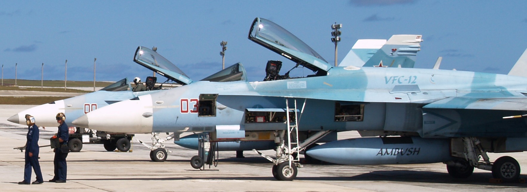 vfc-12 fighting omars fighter squadron composite us navy f/a-18c hornet adversary 33