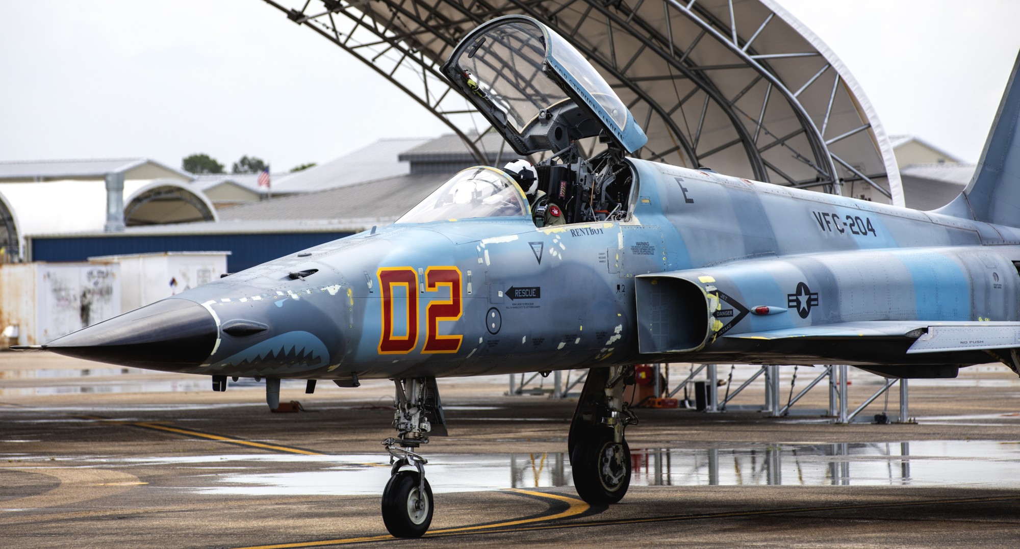 vfc-204 river rattlers fighter squadron composite us navy f-5n tiger ii nas jrb new orleans 02x 