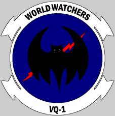 VQ-1 fleet air reconnaissance squadron world watchers patch crest insignia badge