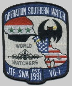 vq-1 fleet air reconnaissance squadron operation southern watch patch