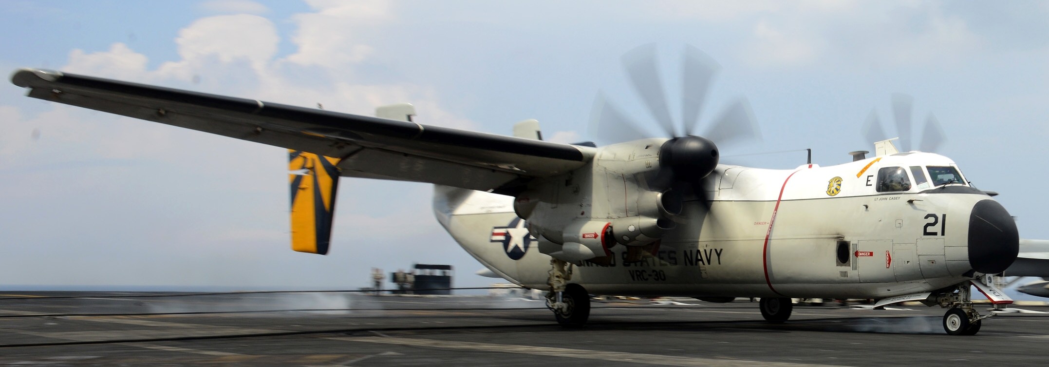 vrc-30 providers fleet logistics support squadron flelogsuppron grumman c-2a greyhound detachment uss john c. stennis cvn-74 149