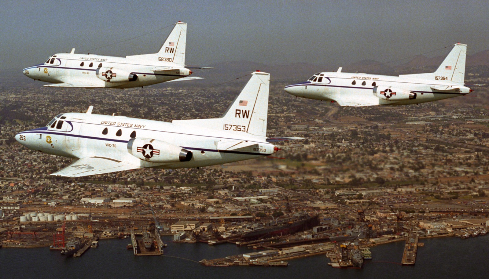 vrc-30 providers fleet logistics support squadron flelogsuppron north american ct-39e sabreliner nas north island california 246