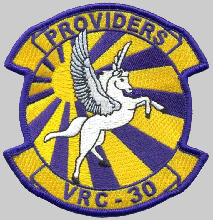 vrc-30 providers insignia crest patch badge fleet logistics support squadron flelogsuppron grumman c-2a greyhound 03p