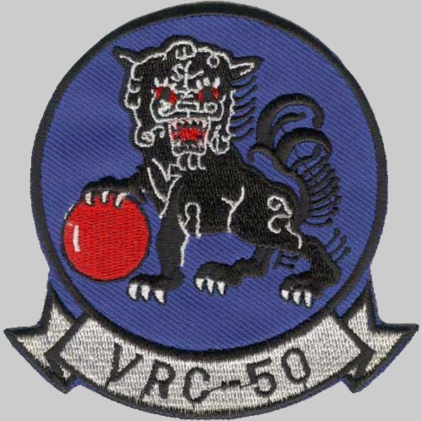 vrc-50 foo dogs insignia crest patch badge fleet logistics support squadron flelogsupron cod us navy 02x