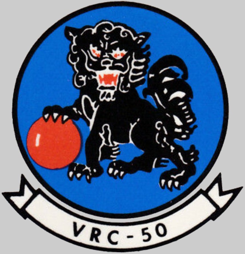 vrc-50 foo dogs insignia crest patch badge fleet logistics support squadron flelogsupron cod us navy 03c