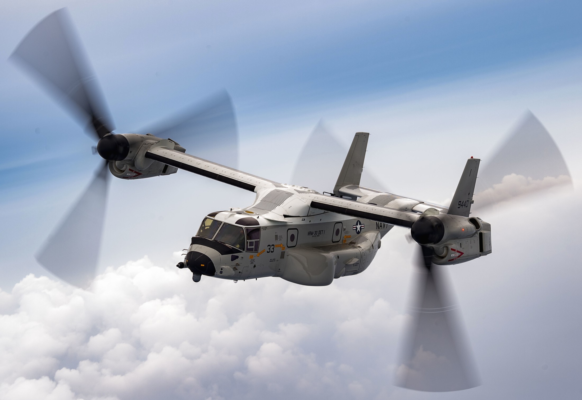 vrm-30 titans fleet logistics multi mission squadron us navy bell boeing cmv-22b osprey uss carl vinson cvn-70 54