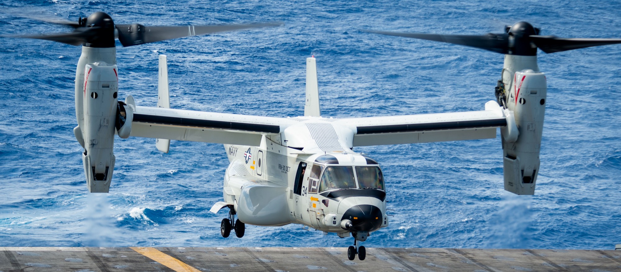 vrm-30 titans fleet logistics multi mission squadron us navy cmv-22b osprey uss carl vinson 63