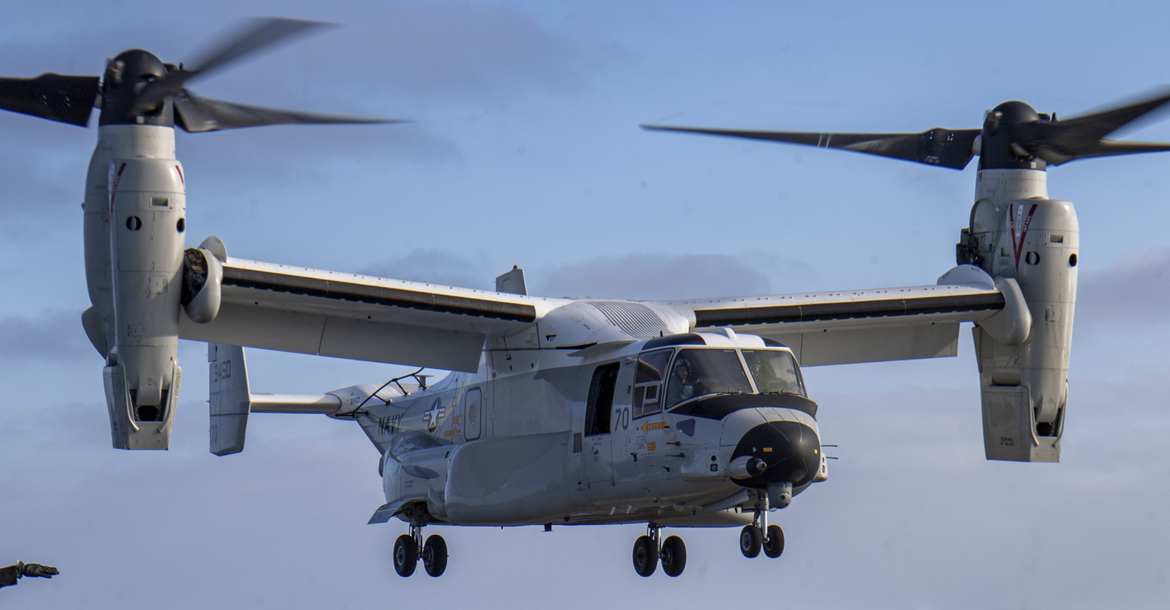 vrm-30 titans fleet logistics multi mission squadron us navy cmv-22b osprey cvn uss nimitz 112