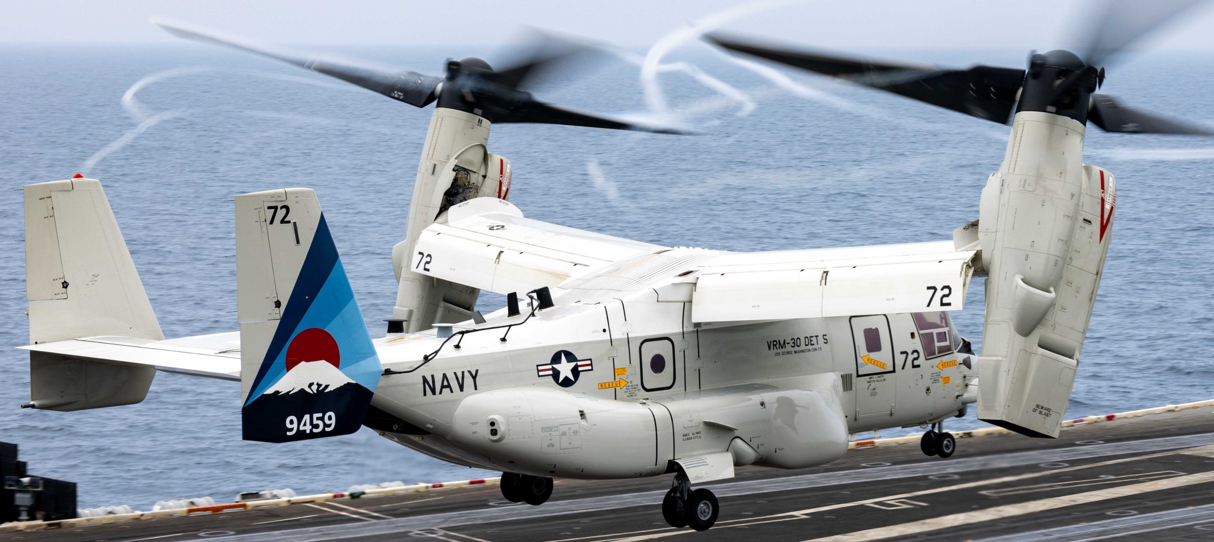vrm-30 titans fleet logistics multi mission squadron navy cmv-22b osprey uss carl vinson cvn-70 158