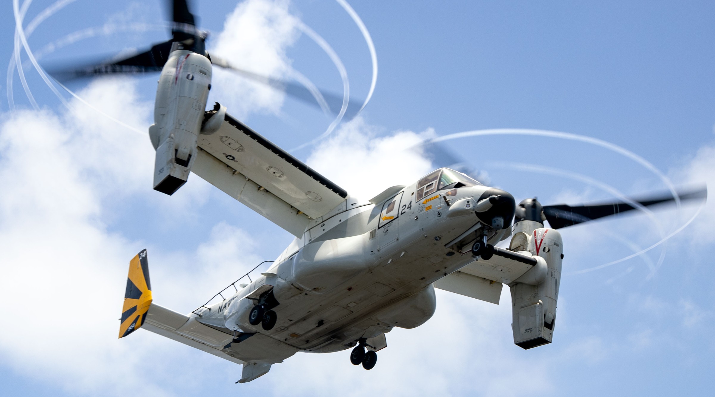 vrm-30 titans fleet logistics multi mission squadron navy cmv-22b osprey uss carl vinson cvn-70 163