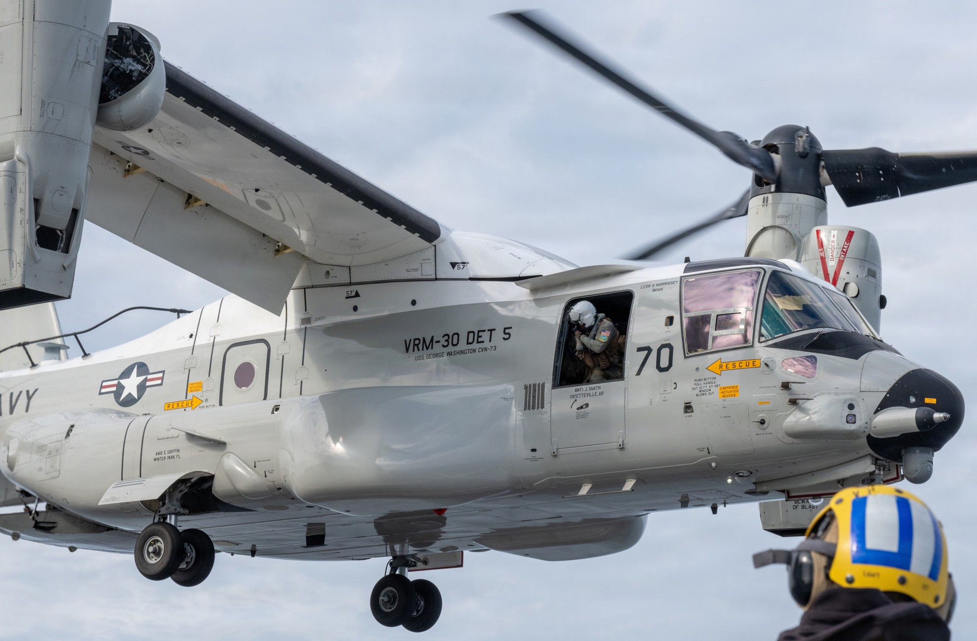 vrm-30 titans fleet logistics multi mission squadron navy cmv-22b osprey uss tripoli lha-7 2025 172
