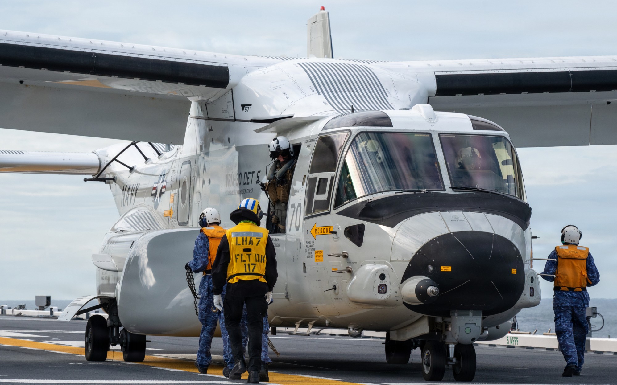vrm-30 titans fleet logistics multi mission squadron navy cmv-22b osprey uss tripoli lha-7 2025 annualex 173
