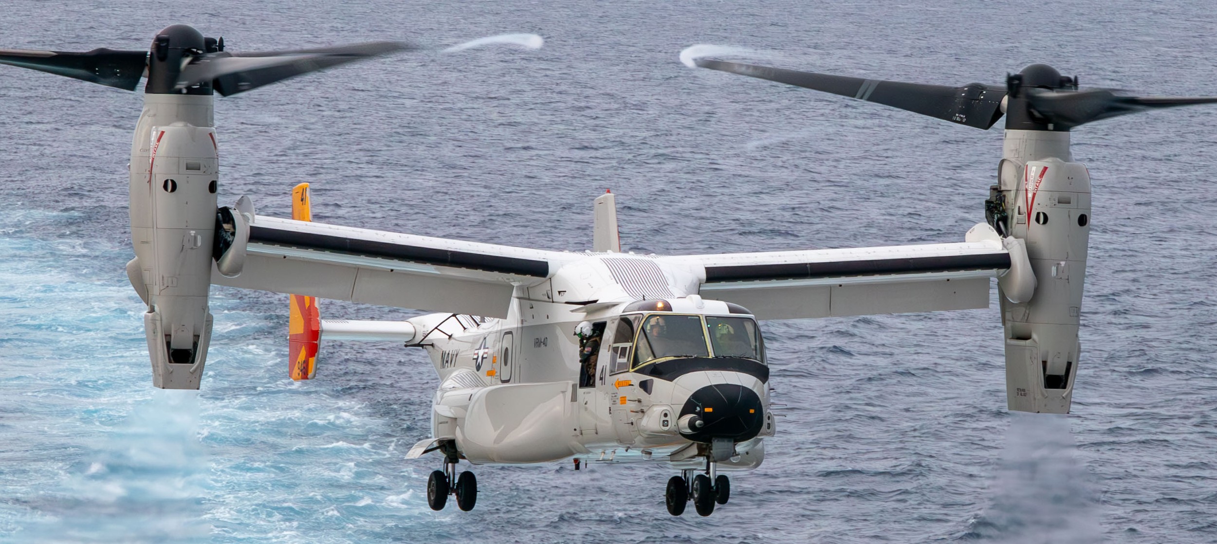 vrm-40 mighty bison fleet logistics multi mission squadron cmv-22b osprey uss george h. w. bush cvn-77 2025 21