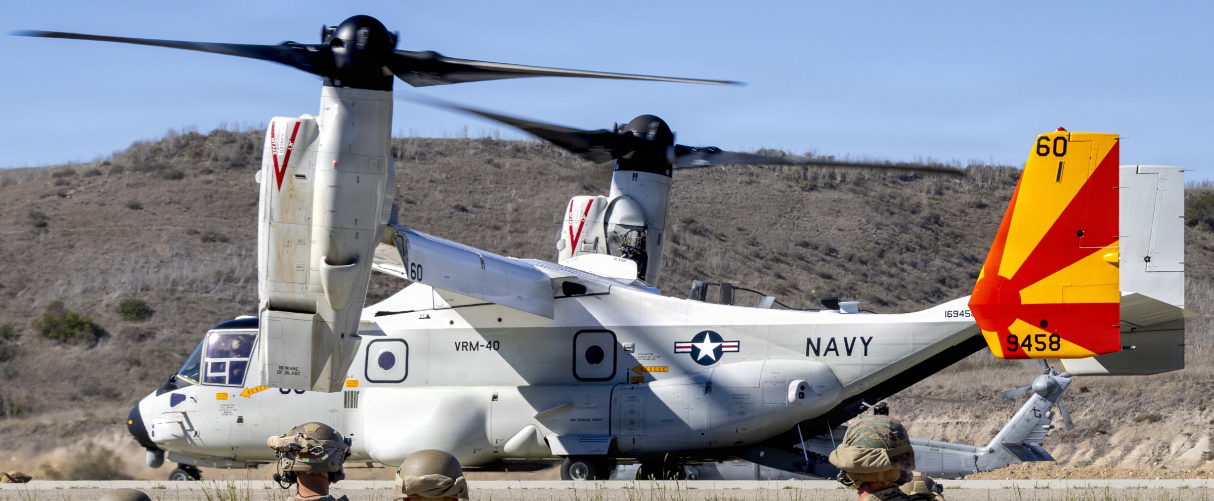 vrm-40 mighty bison fleet logistics multi mission squadron cmv-22b osprey mcb camp pendleton california 2025 24