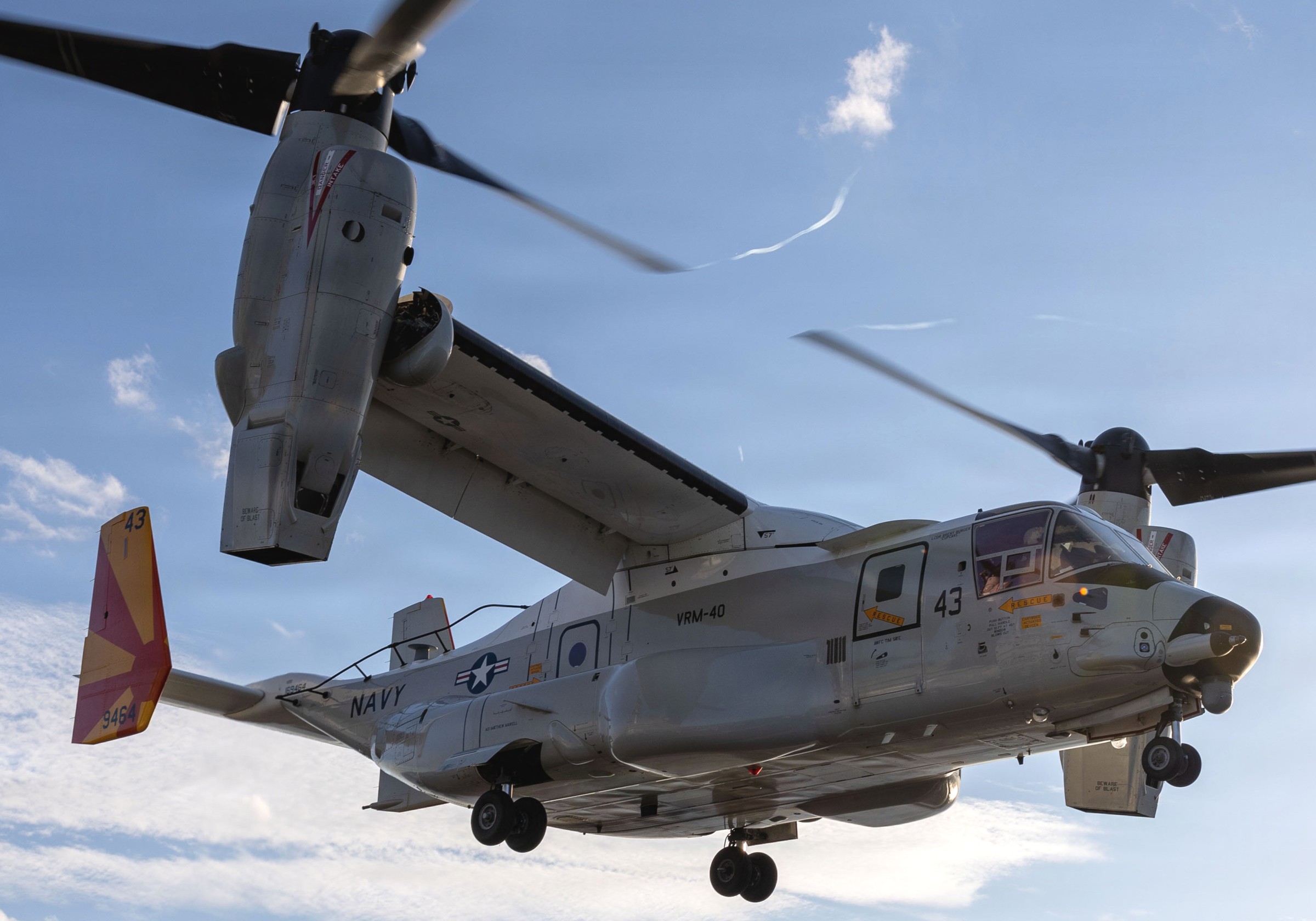 vrm-40 mighty bison fleet logistics multi mission squadron cmv-22b osprey uss george h. w. bush cvn-77 2026 29