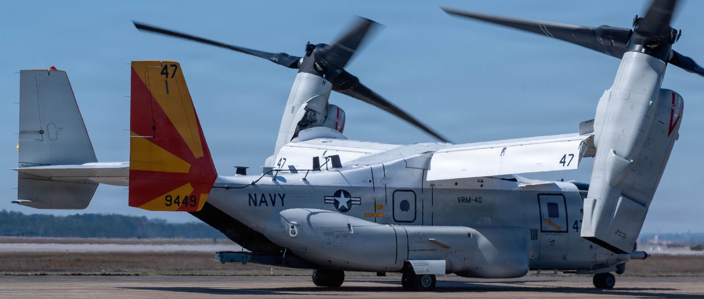 vrm-40 mighty bison fleet logistics multi mission squadron cmv-22b osprey exercise sentry south 26-2 gulfport mississippi 33