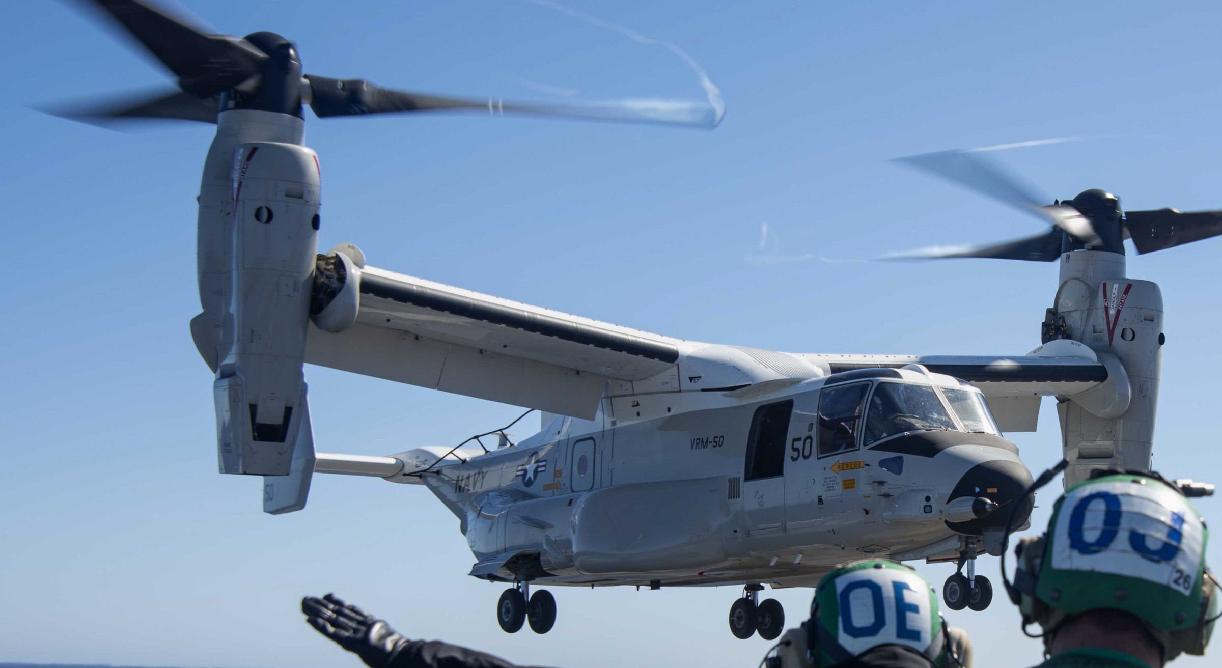 vrm-50 sun hawks fleet logistics multi mission squadron us navy bell boeing cmv-22b osprey replacement frs 10