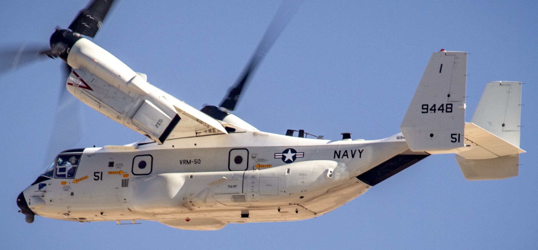 vrm-50 sun hawks fleet logistics multi mission squadron us navy cmv-22b osprey replacement frs el centro 36