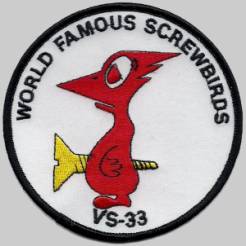 vs-33 screwbirds sea control squadron seaconron patch crest isnignia badge