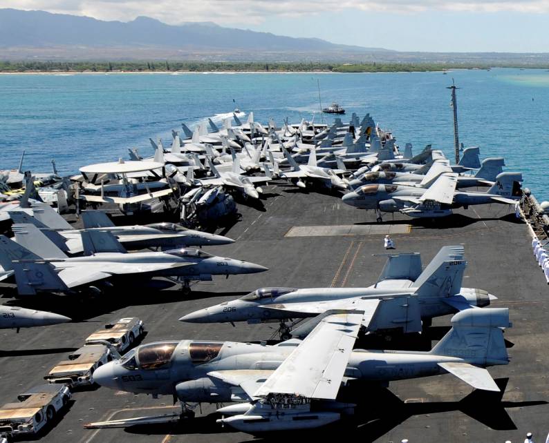 carrier air wing cvw 17 uss carl vinson prowler hornet hawkeye