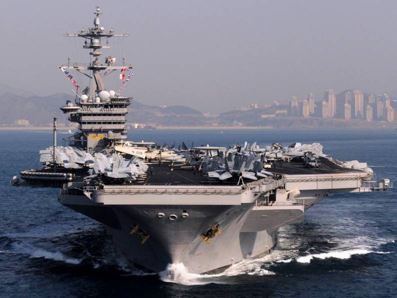 cvw 17 carrier air wing uss carl vinson cvn 70 off busan republic of korea