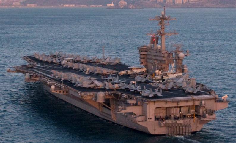 cvw-17 carrier air wing cvn 70 uss carl vinson off korea