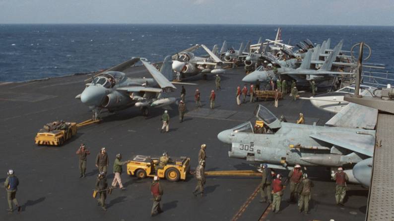 cvw 17 carrier air wing uss saratoga cv-60 off lybia 1986
