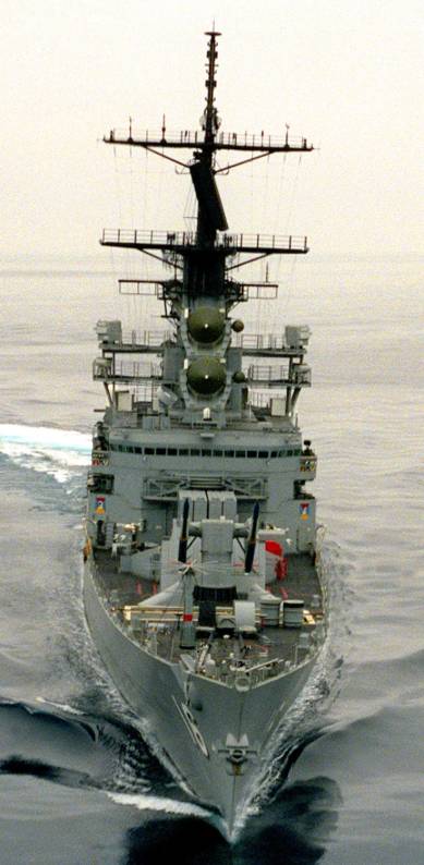 cg 16 uss leahy guided missile cruiser off california 1989