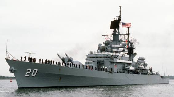 cg 20 uss richmond k. turner leahy class guided missile cruiser us navy