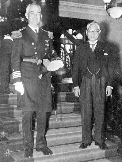 richmond kelly turner us navy with hachiro arita japanese foreign minister 1939
