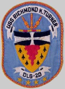 dlg 20 uss richmond k. turner insignia patch crest badge