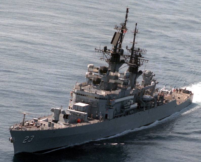 cg 23 uss halsey leahy class guided missile cruiser us navy dlg