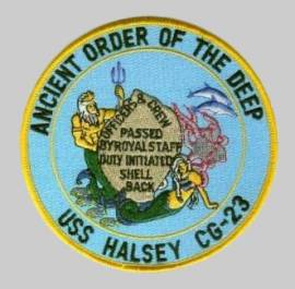 uss halsey cg 23 cruise patch