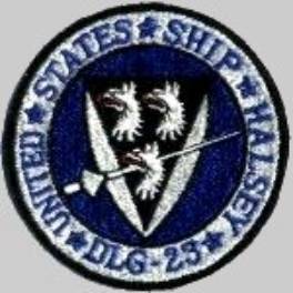 dlg 23 uss halsey insignia crest patch badhe leahy class destroyer leader cruiser