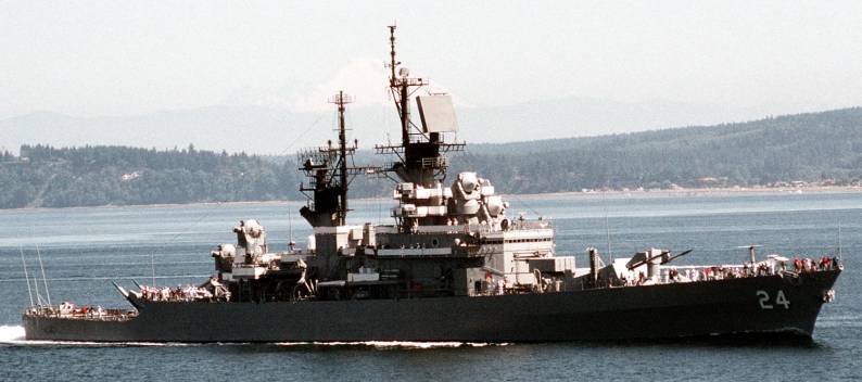 cg 24 uss reeves leahy class guided missile cruiser seattle washington