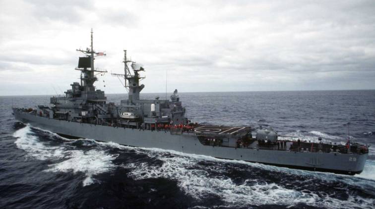 USS Jouett CG 29 - Belknap class guided missile cruiser - US Navy