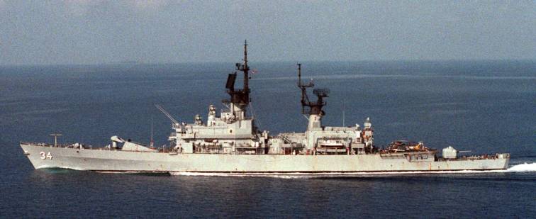 USS Biddle CG 34 - Belknap class guided missile cruiser - US Navy