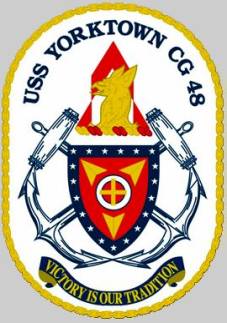 USS Yorktown CG 48 - patch crest