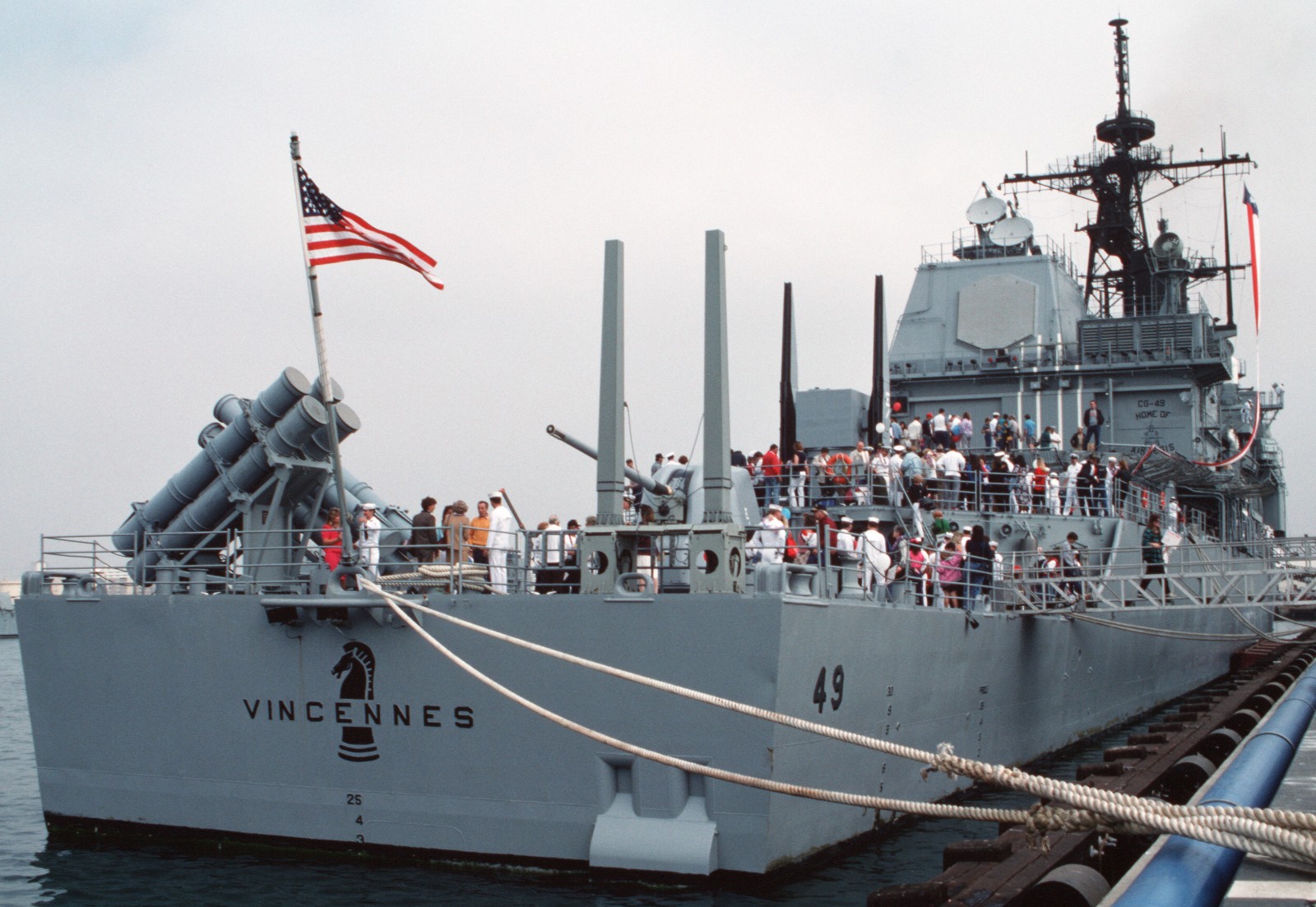 cg-49 uss vincennes ticonderoga class guided missile cruiser aegis returning naval base san diego california 67