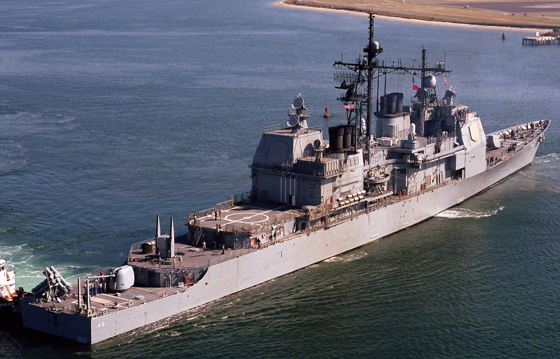 cg-49 uss vincennes ticonderoga class guided missile cruiser aegis us navy san diego california 73