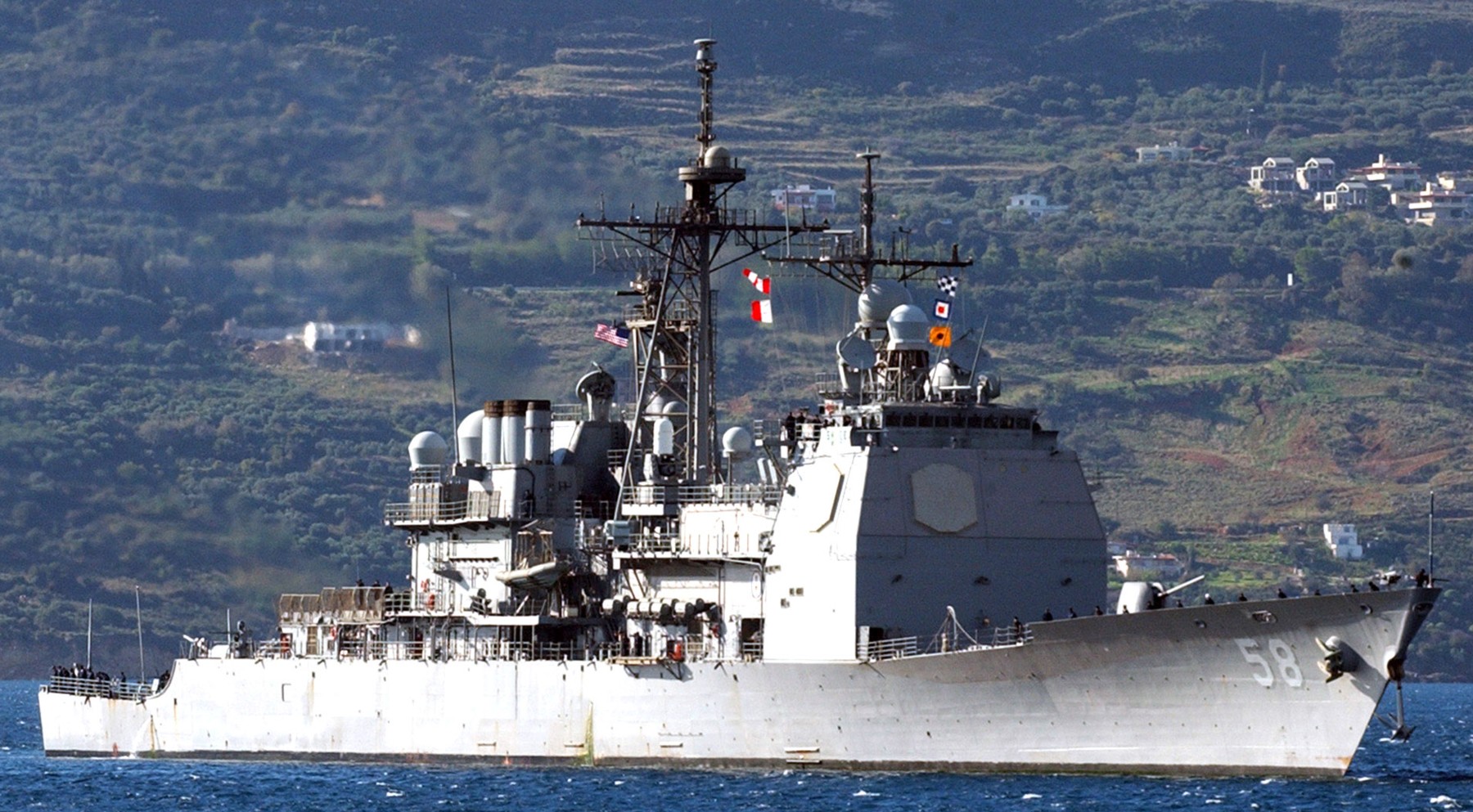 cg-58 uss philippine sea ticonderoga class guided missile cruiser aegis us navy souda bay crete greece 17