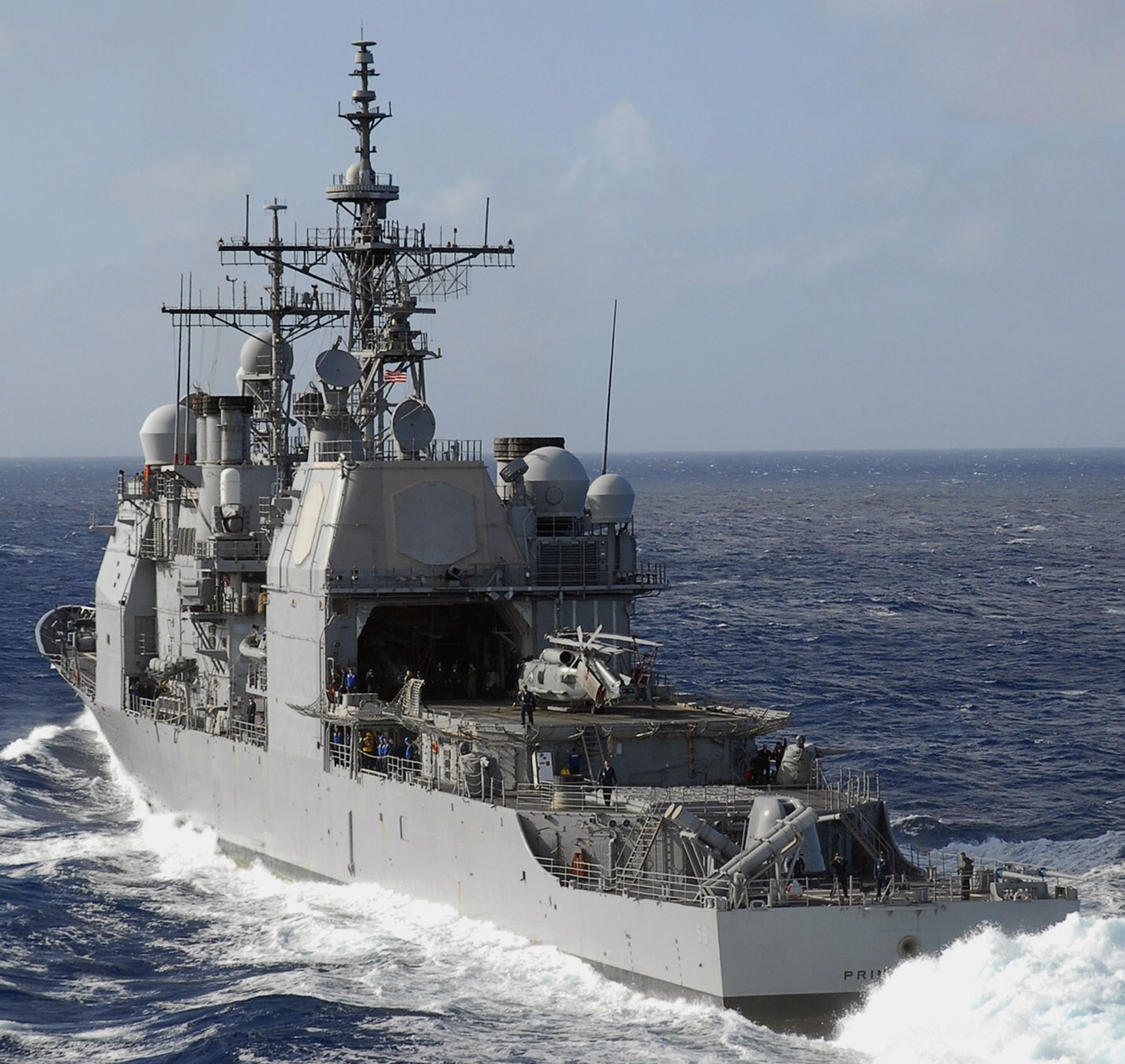 cg-59 uss princeton ticonderoga class guided missile cruiser aegis us navy flight deck helicopter 16